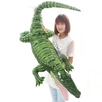 105-195cm Hiiglane Simulatsiooni Krokodill Nukud topis Reaalne Elu Alligaator -, Plüüš-Mänguasi Kawaii Padi Lastele Xmas Kingitused
