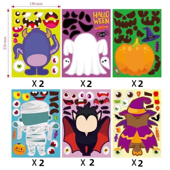 12tk/palju Stiker Halloween Vaimu Vaimu Kleebised Sülearvutid Kirjatarvete Külalisteraamatusse Kscraft CuteScrapbooking Materjal, Käsitöö