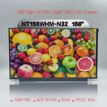 15.6 Tolline EDP Sülearvuti LCD Rusukalded NT156WHM-N32 N42\ B156XTN07.1\N156BGA-EB2\B156XTN04.0\B156XTN04.6\LP156WHU 156 Slim 30PINS Ekraan