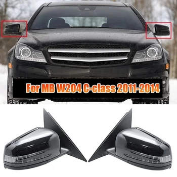1Pair Car Electric Rearview Mirror Assamblee Mercedes Benz W204 C180 C200 C250 C300 AMG 2001-2014 Pool Ukse Peegel