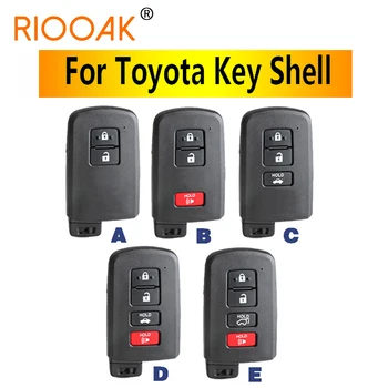 2/3/4 Nupud Remote Key Shell Puhul logo Toyota Avalon RAV4 Camry Corolla Highlander Smart Auto Võti Fob Korpus