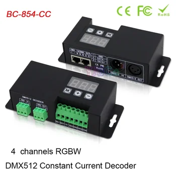 350mA 700mA CC DMX512 Dekooder 12V-48V 3-digital-display näitab, DMX aadress,4CH DMX512/1990 signaali PWM Dimmer RGBW Töötleja