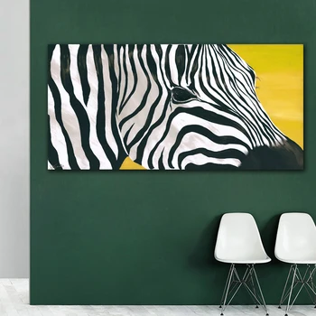 Abstraktne Zebra Lõuendile Maali Skandinaavia Loomade Seina Art Elutuba Seina Art Home Decor