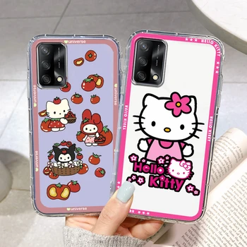 Armas Hello Kitty Cinnamoroll Telefoni Puhul OPPO Reno 9 8 7 6 5 4 2 Z-Lite Pro SE 5G Silikoon TPÜ Funda Capa Läbipaistev Kate