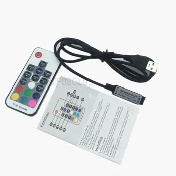 DC5-24V USB-RGB LED Kontroller Mini 17Keys RF Wireless Remote Control USB RGB LED Riba