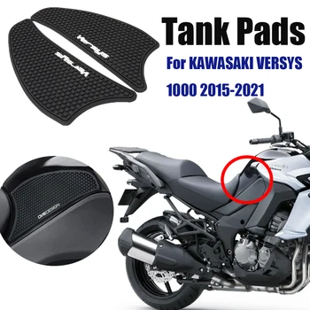 DecalsBlack Mootorratta Paagi Padjad Anti Slip Protector Kleepsud Kawasaki Versys 1000 2015-2021 2016 2017 2018 2019 2020