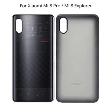 Eest Xiaomi Mi 8 Explorer Aku Kate mi8 pro Back Klaas Tagumine Korpus Ukse juhul Asendaja Xiaomi Mi 8 Pro