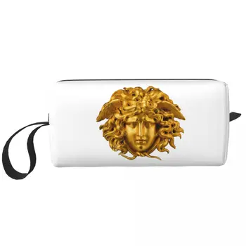Elegantne Ja Stiilne Prantsuse Kuldne Juustega Makeup Bag Kott Kosmeetika Kott Mehed Naised Muistne Kreeka Medusa Tualett-Kotid Ladustamine