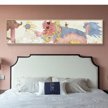 Hiina uus propitious kraana öö lõuendile maali plakatid, print abstraktne akvarell seina art pilte elutuba magamistuba