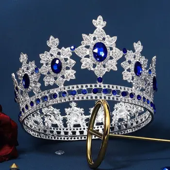 Kuninganna Võra Crystal Crown Rhinestone Peapael Bridal Crown Korea Stiilis Pruudi Peakatet Pulm Ehteid Naiste Tiara