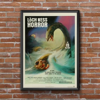 Loch Nessi Õudus - 1982 Filmi Plakat Home Decor Klassikaline Film Cover Art Foto Lõuend Prindi Plakat Seina Värvimine