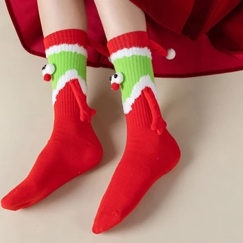 Magnetid Sokid Suhe Sobitamine Pahkluu Sokid Naljakas Uudsus Jõulud Paarid Sokid Puuvillased Sokid