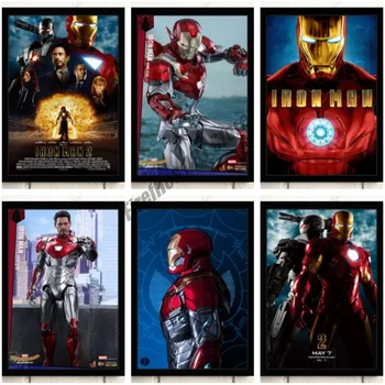 Marvel Lõuendile Maali Iron Man Film Seina Art Plakatid ja Pildid Poisid Kodu Kaunistamiseks Pilte Elavad Põhjamaade Wall Decor