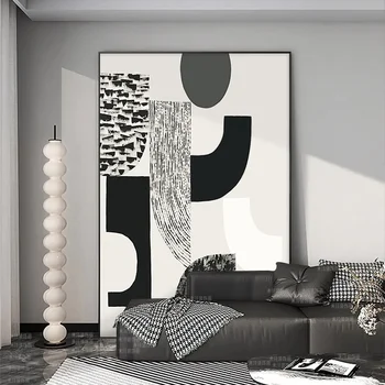 Minimalistlik Must Valge Hall Abstraktne Kunst Maali Elutoas Seinamaaling Plakat Seina Kaunistamiseks Maali Kodu Kaunistamiseks