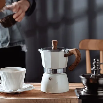 Moka Pot Itaalia Kohvimasin Espresso Alumiinium Kohv Potti Geiser Kohvimasin Kannu Latte Pliit Klassikaline Coffeeware Komplekt