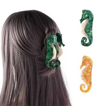 Mood Headdress Loomade Hobusesaba Omanik Korea Hairgrips Naiste Juuksed Klippe Atsetaat Hai Clip Crystal Seahorse Juuksed Küünis