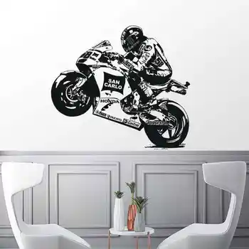Moto GP Mootorratta Võidusõidu Kleebis Sõiduki Decal Plakatid, Vinüül Seina Pegatina Decor Seinamaaling Kleebis Autobike Racing Kleebised