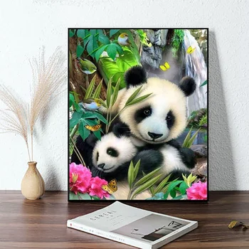 Panda Pildiga Poster Art Lõuend Maali Seinale Plakati, Elutuba, Magamistuba Seina Maali Home Decor(Frameless )