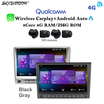 Qualcomm 720P Carplay Auto Android 13.0 8G+256G Auto DVD-Mängija, GPS, WIFI, Bluetooth Raadio Porsche Cayman 911 Boxster 997 2005-