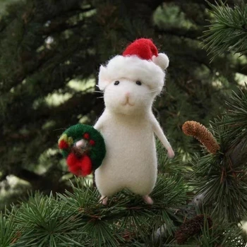 Tundsin, Armsad Loomad Ornament, Käsitsi valmistatud Jõulud Halloween Hiirt Kark/Kook/Müts/suureviljalised Kõrvitsad Kodu Pidulikud Dekoratsioonid