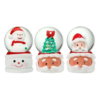 Vaik kristallkuul Lumi Klaas Tuled Jõulud Kingitus Santa Snowmans Puu Ornament Desktop Decor Elu dropshipping