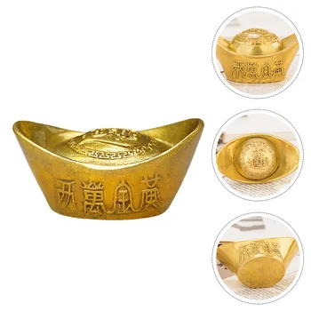 Vask Kuldne Ingot Kollane Crytal Ingot Kuld Ingot Ornament Suur Tsitriin Toru Toru Ehted Hiina Yuan Bao