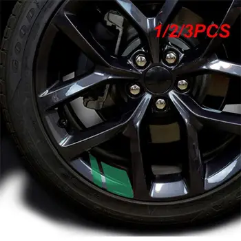 1/2/3TK Peegeldav Auto Velje Vinüül Kleebised Hash Mark Triip Racing Wheel Hub Kleebised on Suurusele 18