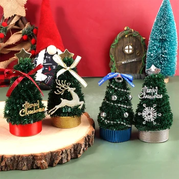 1tk 1:12 Nukumaja Miniatuurne Jõulupuu Mini Jõulud Kodus Ornament Mikro -, Maastiku Kujundusest Mänguasja Nukk House Tarvikud