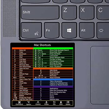 1tk Otsetee Kleebiste Disain Mac OS Süsteemi Klaviatuuri Otsetee Kleebise jaoks 2022-2008 (13-16