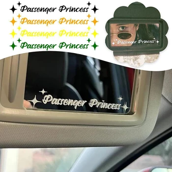 1tk Reisijate Princess Star Auto Peegel Kleebis Decal tahavaate Peegel Auto Sõiduki Vinüül DIY Auto Sisekujunduses