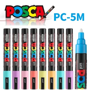 1tk Uni POSCA Sm Pen PC-5M graffiti värvi pliiatsi jaoks plakat, reklaam, graffiti art maali