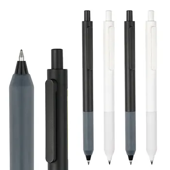 20Pcs Vajutage Neutraalne Pen Hulgi-0,5 mm Geel Pliiatsid Õpilased Vajutage Pastapliiats Musta Tindiga Allkiri Pliiatsi Kontori koolitarbed