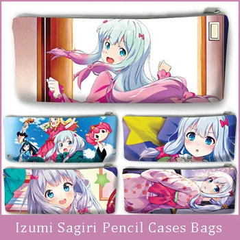 21cm X 9cm Izumi Sagiri Pliiats Juhtudel Kotid Õpilane Utility Kawaii Anime Suure Mahutavusega Mood Uudsus Kirjatarvete Kirjatarvete