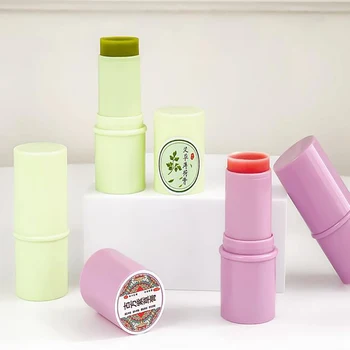 6g Multi-Värvi Silindri Tahke Deodorandid Torud Roheline huulepalsam Konteiner Tühi Huulepulk Pudel Puhastav mask stick