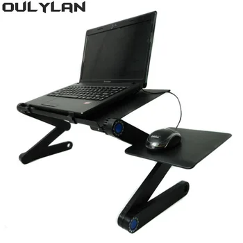 Alumiinium Kokkuklapitavad Laptop Stand Reguleeritav Sülearvuti Lapdesk TV Voodi, Diivan PC Tabel laualaadija Multifunktsionaalne