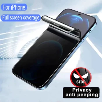 Anti-Spy Hüdrogeeli Film iPhone 14 13 12 11 15 Pro Max Privacy Mini Ekraani Kaitsed IPhone X-XR, XS 14 15 Pluss Ei Klaasist