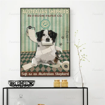 Austraalia Lambakoer Tualett Paper Co Plakat Loomade Seina Art Prints Põhjamaade Lõuendile Maali Hd Modulaarne Pildi Wc Decor