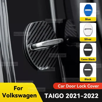 Auto Door Lock Teenetemärgi kaitsekaas Lipud, Logo Roostevaba Terase Puhul, VW Volkswagen Taigo 2022 2021 Tarvikud