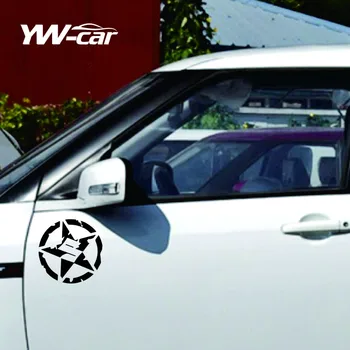 Auto Kleebis Viie Osutas Star Keha Car Styling Vinüül Kleebis Refitting Välisilme Kleebised jaoks SUZUKI JIMNY Swift Jne PVC,10cm