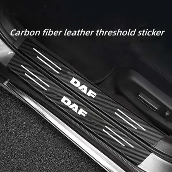 Auto ukse valvur süsinikkiust läve kleebis sobib DAF XF 95 105 CF LF VAN tagumine kaitseraud dekoratiivne kleebis