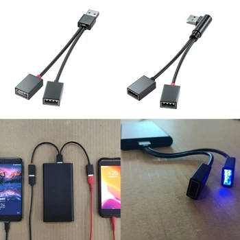Auto USB-Jaoturi Adapter Mobile Power Bank Arvuti USB-Meeste ja Naiste toiteplokk USB Juhe Y Splitter Kaabel