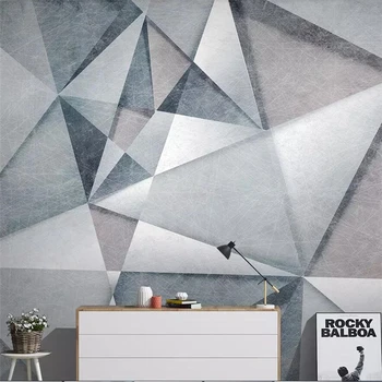 beibehang Kaasaegne minimalistlik abstraktsed jooned, geomeetrilised 3D TV taust seina maali custom suur murals keskkonna tapeet
