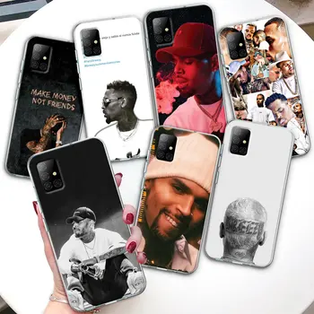 Chris Brown Tuuline Case for Samsung Galaxy A53 A54 A13 A52 A12 A51 A32 A71 A21s A31 A72 A41 A11 A42 A73 Läbipaistva Telefoni Kate