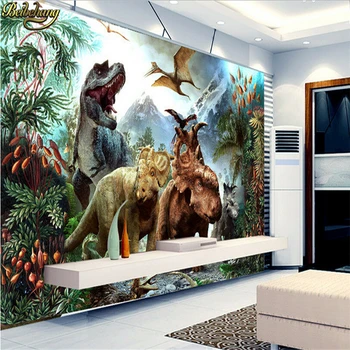 Custom murals foto Dinosaurused 3d tapeet, seinad müüri seina paber de papel parede sala cortinas para sala de estar kleebised