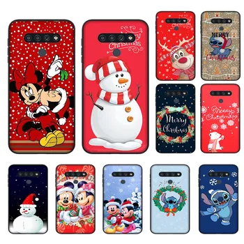 D-7 Merry Christmas Mickey Õmblema Kate iPhone 14 Pluss 13 Mini 12 11 Pro maksimaalne Must (Max black Telefoni Puhul