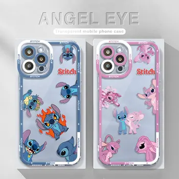 Disney Stitch Miki Hiir Pehmest Silikoonist Case for iPhone 14 Pro Max 13 12 Mini 11 XR, XS X 8 7 6 6S Plus SE 2020 Selge Fundas