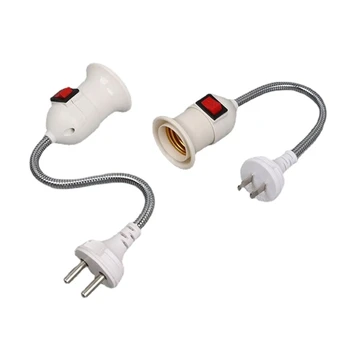 E27 Pesa Omanik Adapter E27 Laiendamine Bulb Socket Adapter Kruvi Pesa+Lüliti