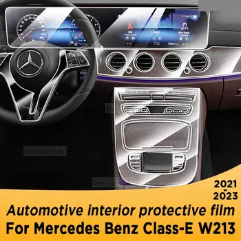 Eest Merceds Benz E-KLASSI W213 2021-2023 Käigukasti Paneel, Navigatsiooni Auto Interjöör Ekraani kaitsekile TPÜ Anti-Scratch