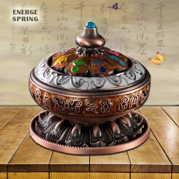 ENERGE KEVADEL Nepal Kaheksa Aare Pliit Antiikse Vase Värvi Mini Coil Viiruk Põleti Zen Kaunistused Tsingi Sulam Viiruk Põleti