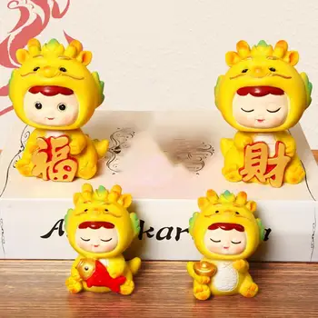 Hiina Uue Aasta Vaik Dragon Joonis Vaik Kaunistused Dragon Figuriin Jaoks Armatuurlaua Kaunistused Auto Tarvikud